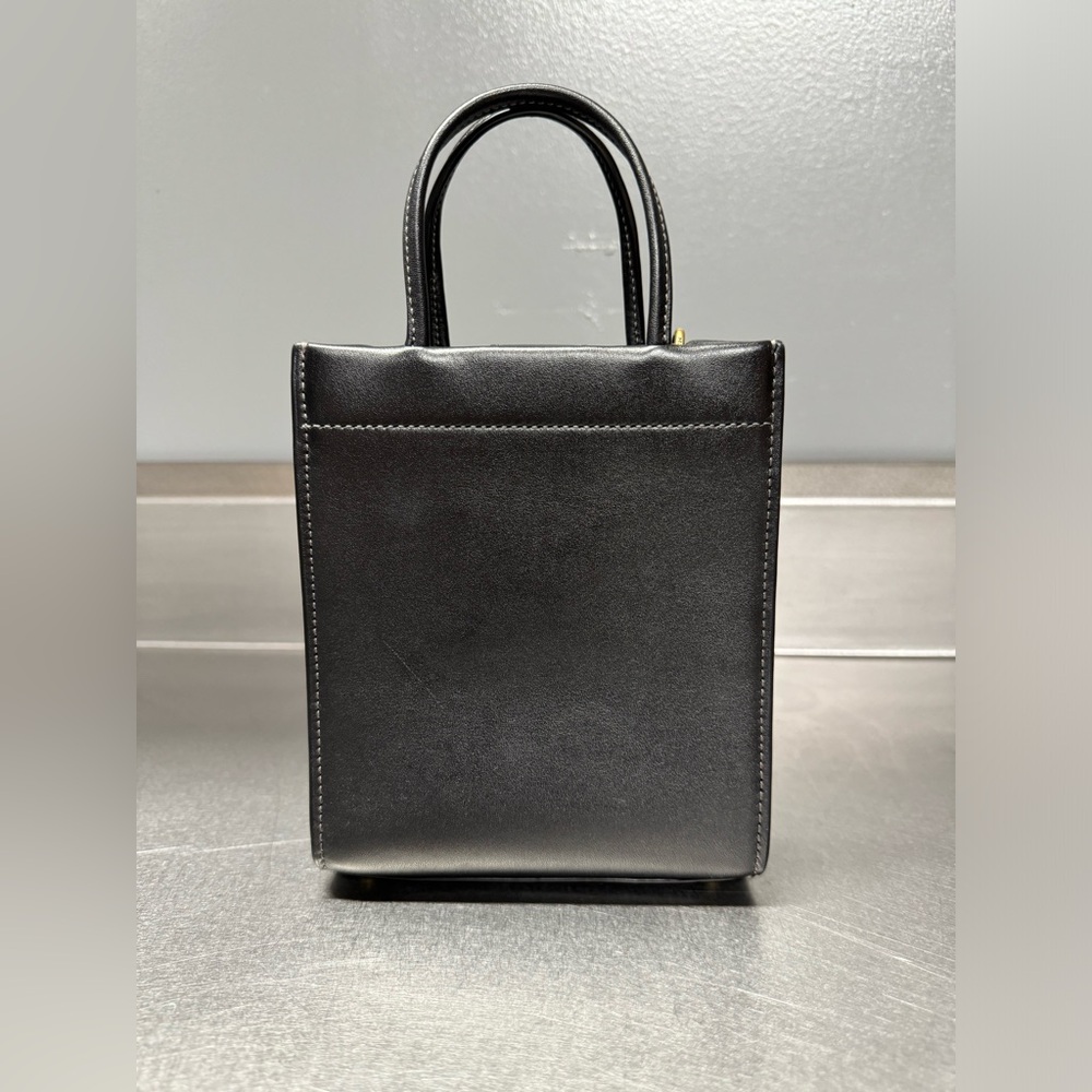 EUC Coach Cashin Mini Tote Crossbody Black Brass - Picture 5 of 14
